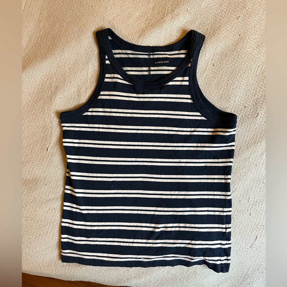 Everlane striped tank top